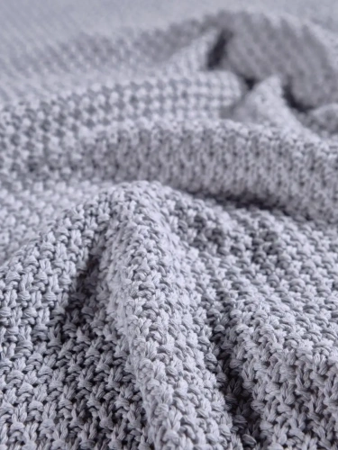 Плед 160х220 покрывало на диван кровать вязаный хлопок 100% фото 6