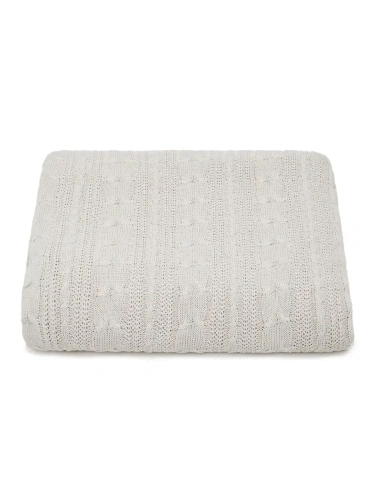 Плед 180х220 на кровать диван покрывало вязаный Хлопок 100 % фото 6