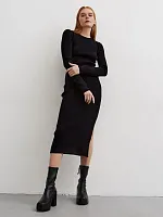 Платье вечернее праздничное офисное повседневное вязаное