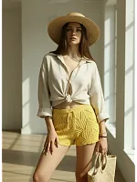 Шорты женские летние Пляжные кроше короткие