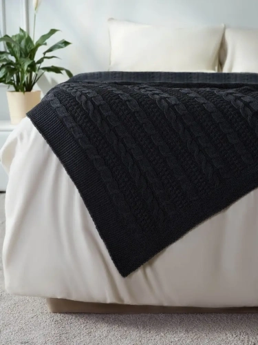 Плед 220x240 на кровать диван покрывало вязаный хлопок 100% фото 5