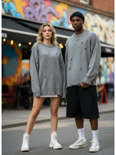 Свитер оверсайз рваный женский и мужской теплая унисекс фото 3