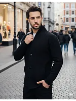 Кардиган на пуговицах длинный повседневный накидка удлиненны