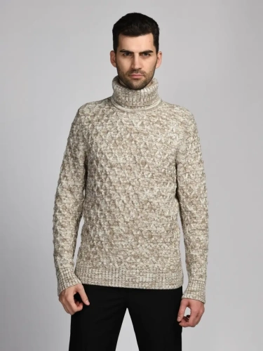 Свитер мужской с горлом теплый шерстяной фото 2