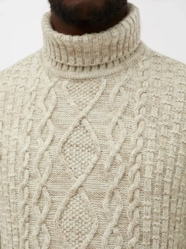 Свитер мужской с горлом теплый шерстяной