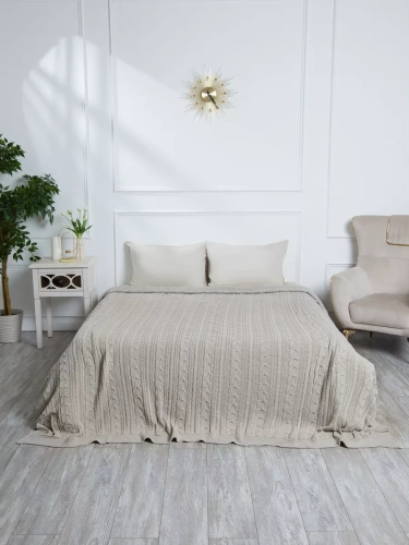 Плед 150х200 покрывало на диван кровать вязаный детский фото 5