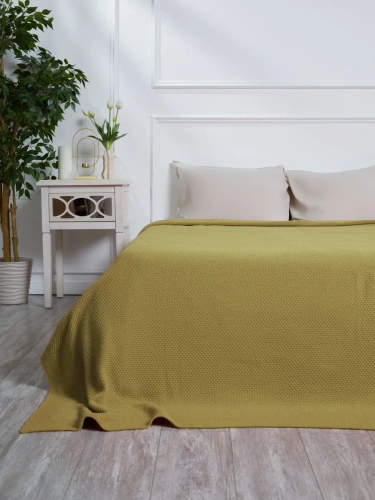 Плед 200х220 на кровать диван покрывало вязаный Хлопок 100 % фото 2