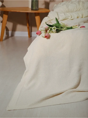 Плед 200х220 на кровать диван покрывало вязаный Хлопок 100 % фото 5