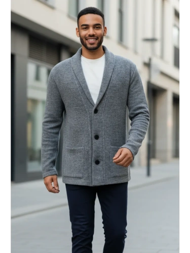 Кардиган на пуговицах длинный повседневный накидка удлиненный