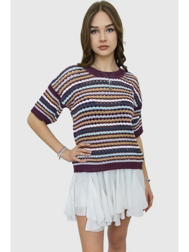 Кофта нарядная оверсайз укороченный ажурная кружевная сетка фото 2