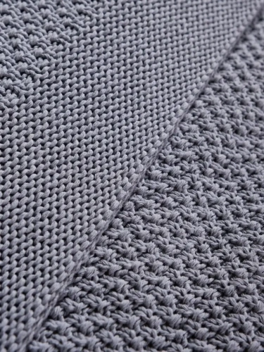 Плед 180х220 на кровать диван покрывало вязаный Хлопок 100 % фото 3