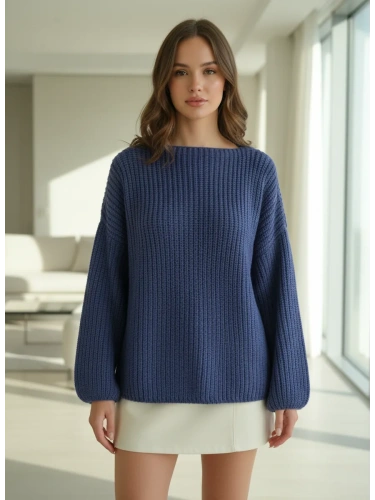 Вязаный свитер оверсайз удлиненный фото 2