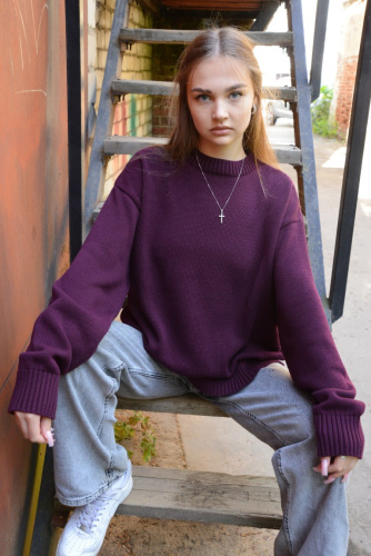 Свитер оверсайз женский и мужской теплая унисекс фото 5