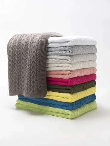 Плед 200х220 на кровать диван покрывало вязаный Хлопок 100 % фото 11