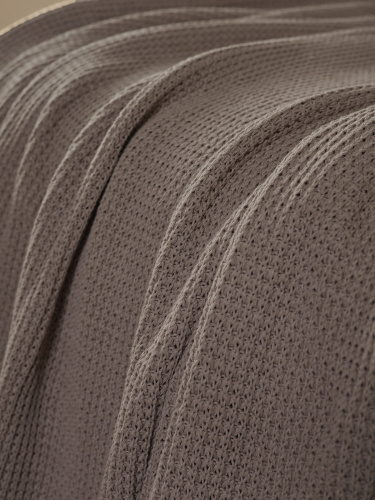 Плед 240х260 на кровать диван покрывало вязаный Хлопок 100 %