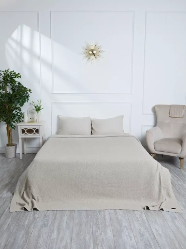 Плед 180х220 на кровать диван покрывало вязаный Хлопок 100 % фото 5