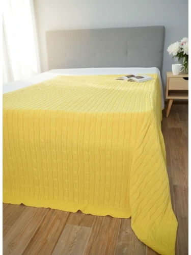 Плед 150х200 покрывало на диван кровать вязаный детский фото 5