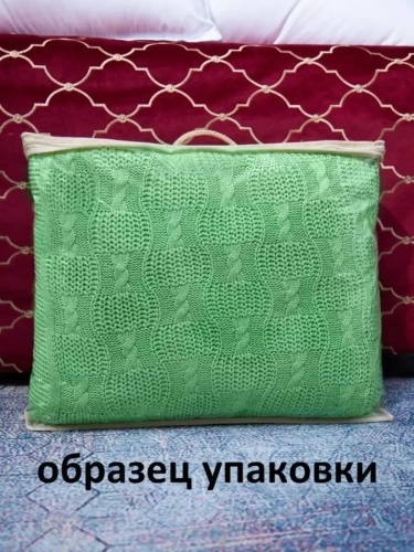 Плед 160х220 покрывало на диван кровать вязаный хлопок 100% фото 8