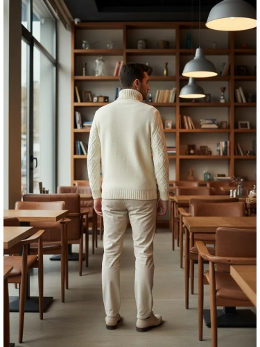 Свитер мужской с горлом теплый шерстяной фото 4