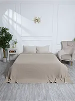 Плед 180х220 на кровать диван покрывало вязаный Хлопок 100 %