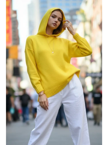 Худи оверсайз с капюшоном шерстяной Кофта длинный Свитер