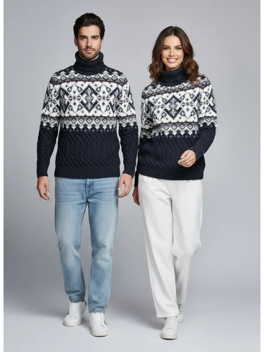 Свитер мужской с горлом теплый шерстяной фото 2