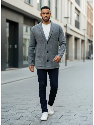 Кардиган на пуговицах длинный повседневный накидка удлиненный фото 3