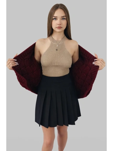 Топ летний вечерний кроп вязаный в офис под пиджак фото 9