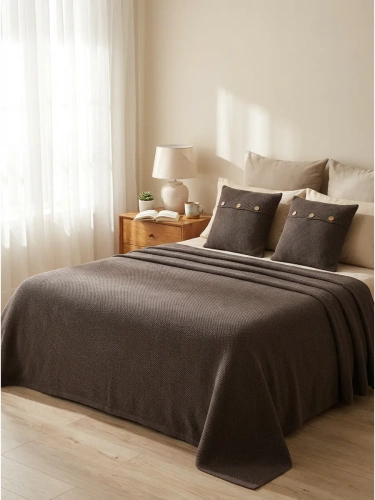 Наволочка декоративная вязаная для подушки 45 x 45 см хлопок фото 6