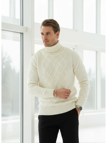 Свитер мужской с горлом теплый шерстяной фото 2