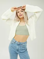 Кардиган укороченный Болеро короткий оверсайз молодежный