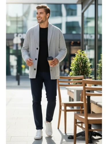 Кардиган на пуговицах длинный повседневный накидка удлиненный фото 2