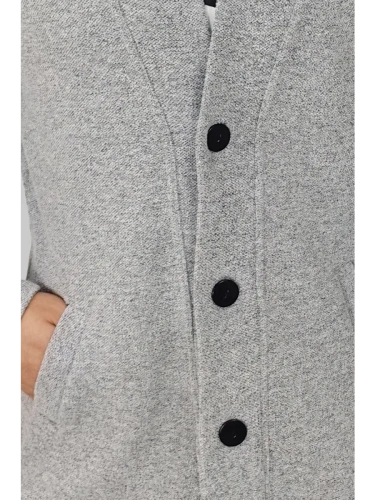 Кардиган на пуговицах длинный повседневный накидка удлиненны фото 3