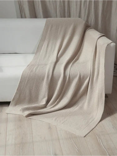 Плед 160х220 на кровать диван покрывало вязаный Хлопок 100 % фото 2