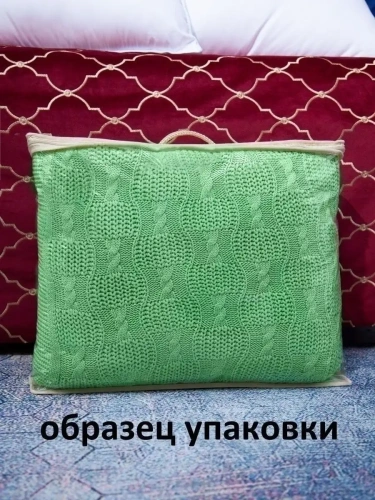 Плед 220x240 на кровать диван покрывало вязаный хлопок 100% фото 9