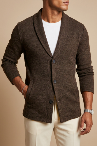 Кардиган на пуговицах длинный повседневный накидка удлиненный фото 3