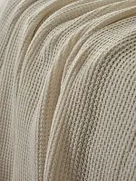 Плед 240х260 на кровать диван покрывало вязаный Хлопок 100 %