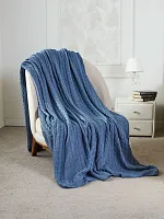 Плед 150х200 покрывало на диван кровать вязаный детский