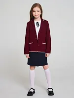 Кардиган Пиджак для девочки Школьный вязаный Жакет кофта