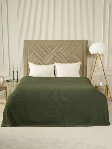 Плед 220х240 на кровать диван покрывало вязаный Хлопок 100 % фото 5