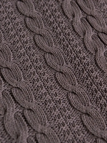 Плед 220x240 на кровать диван покрывало вязаный хлопок 100% фото 5