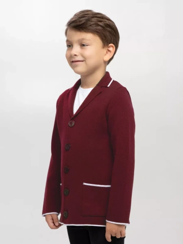 Кардиган Пиджак для мальчика Школьный вязаный Жакет кофта фото 3