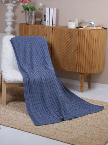 Плед 150х200 покрывало на диван кровать вязаный детский фото 2