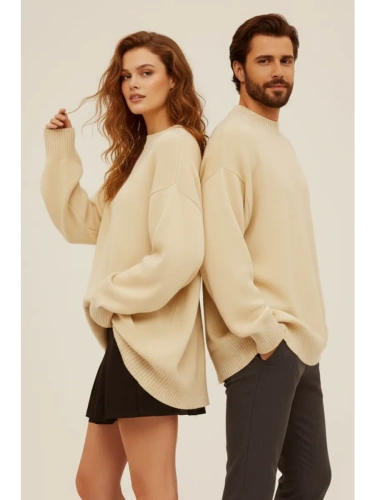 Свитер оверсайз женский и мужской теплая унисекс