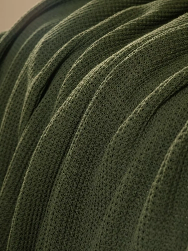 Плед 220х240 на кровать диван покрывало вязаный Хлопок 100 % фото 3