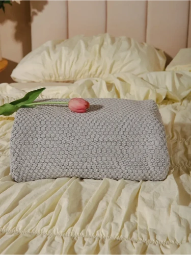 Плед 150х200 покрывало на диван кровать вязаный детский фото 11