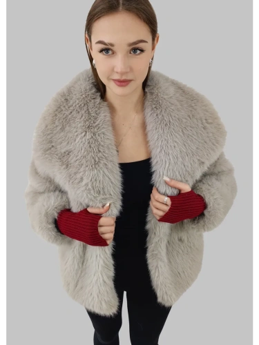 Митенки бордовые теплые перчатки без пальцев y2k фото 5