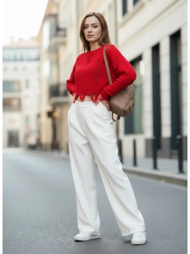 Свитер укороченный c рваным эффектом оверсайз кофта фото 2